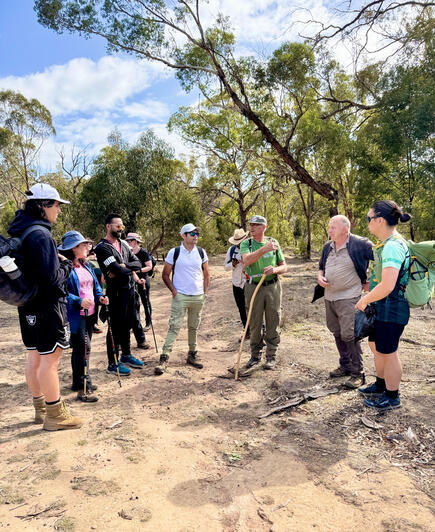 Guided walk at Plenty Gorge Park, VIC