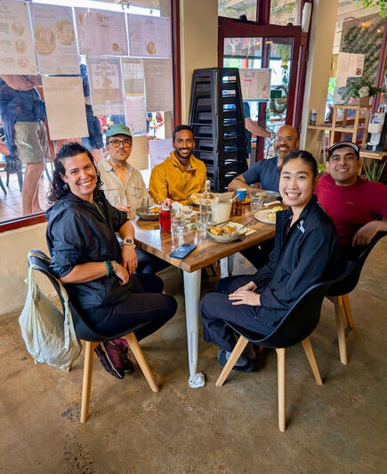 Coffee after hiking is our tradition